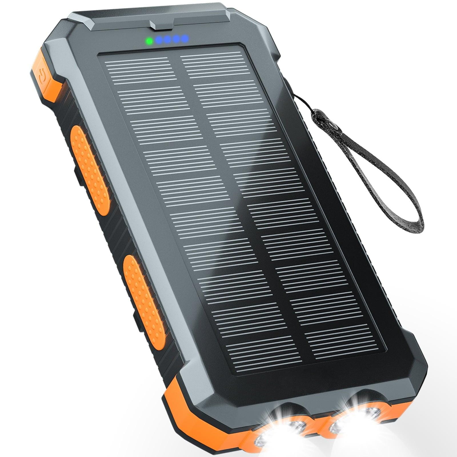 Durecopow Solar Charger, 20000mAh Portable Outdoor Waterproof Solar Power Bank outlet